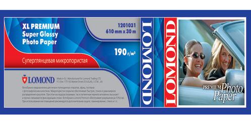 Бумага  Lomond суперглянцевая повышенного качества рол.  610х30х50.8  190г/м2  1201031