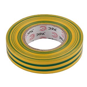 Изолента ПВХ  Эра 15mm*20m  желто-зеленая (10/200)