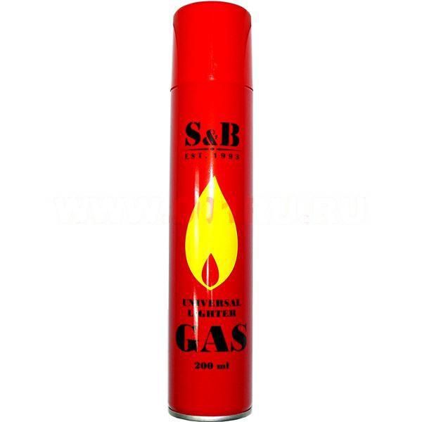 Газ для зажигалок S&B  200мл